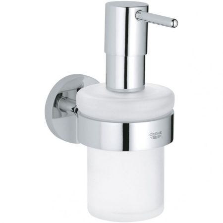 Дозатор жидкого мыла GROHE Essentials с держателем, хром (40448001), артикул 40448001