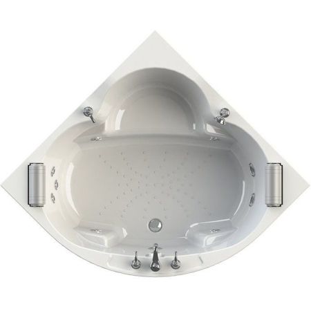 Акриловая ванна Radomir Сорренто 3 130х130 с гидромассажем White
