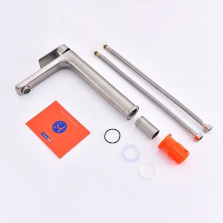 Смеситель для раковины высокий Prohanss P35.15.05, сатин