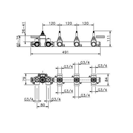 Внутрення часть, Cisal, Slim, назначение-смеситель для душа, артикул ZA01R30004