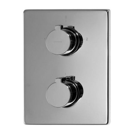 Смеситель термостатический для ванны скрытого монтажа квадрат OMNIRES Y Y1236/KCR (хром), артикул Y1236/KCR