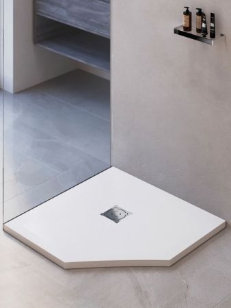 Душевой поддон трапеция RGW ST/T-W Белый (800x800), артикул 16155088-01