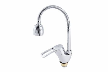 Смеситель для кухни FAUZT FZs-811-129 гибкий излив тип См-МОЦБА, артикул FZs-811-129