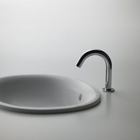 TOTO PUBLIC Раковина 530x450x177мм, встраиваемая сверху, без отв.под смеситель, с переливом, CeFiONtect, цвет:  белый