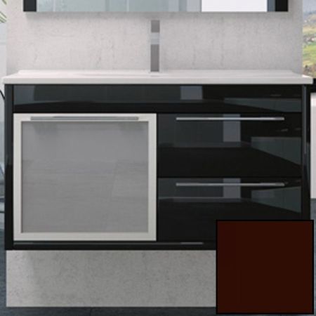 Тумба с раковиной SanVit Новелла Lux New 90 knovelp090 в цвете Ral подвесная Шоколад, артикул knovelp090
