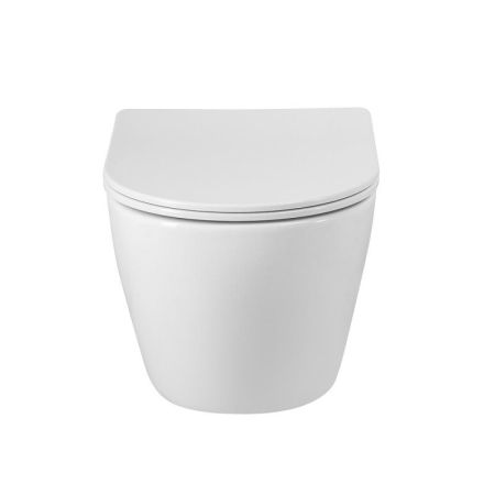 SFERA-R Унитаз подвесной безободковый с сиденьем дюропласт soft close, BB046CHR/SC, артикул BB046CHR/SC