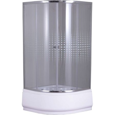 Душевой уголок Parly Z901 90х195 профиль Полированный алюминиевый стекло прозрачное