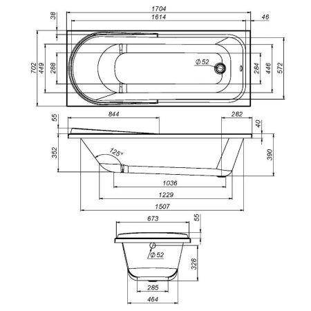 W80A-170-070W-R Like, каркас для ванны A0 170х70 см, шт W80A-170-070W-R Like, каркас для ванны A0 170х70 см, шт