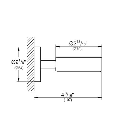Держатель GROHE Essentials, никель глянец (40369BE1), артикул 40369BE1