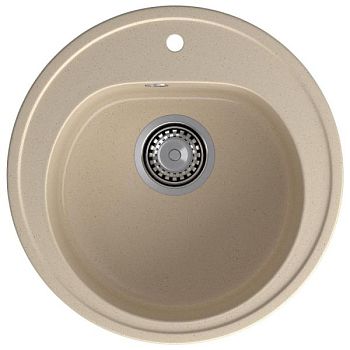 Кухонная мойка GranFest RONDO 510, кашемир