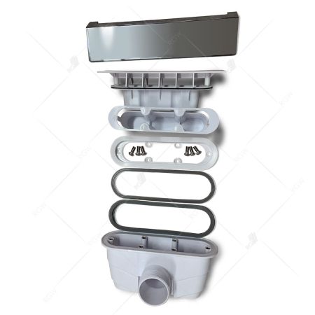 Сифон для душевых поддонов RGW Q10-C (хром), артикул 03241100-10