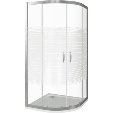 Душевой уголок Good Door Infinity R-80 80x80 профиль Хром стекло прозрачное, артикул ИН00002