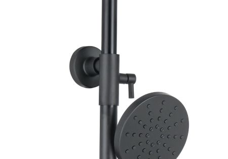 Душевая система 3jet 250мм AQUATEK, матовый черный AQ2040MB, артикул AQ2040MB