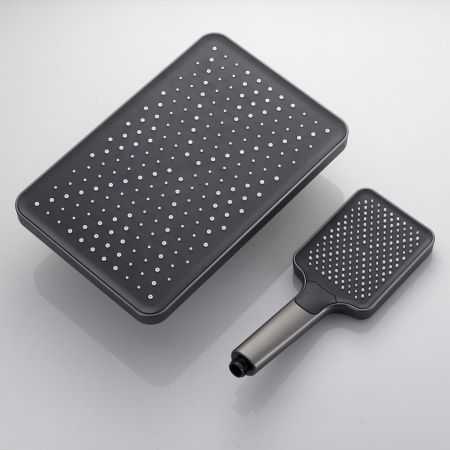 Душевая система Shevanik S4226T, оружейная сталь, артикул S4226T