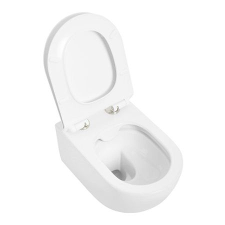 Сиденье дюропласт, soft close, металлическое крепление CZR-090-SC-GM-BORO, артикул CZR-090-SC-GM-BORO