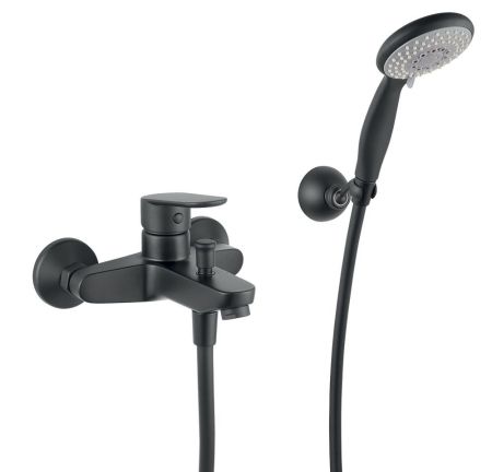 Смеситель для ванны Fiore KEVON BLACK MATT 81NN8150, черный, артикул 81NN8150