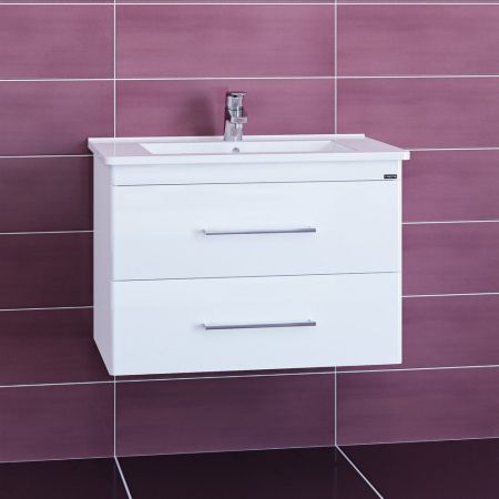 Тумба для умыв. "Вегас 75" 2 ящ. Подвес. (ум. Оскар 75)