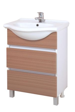 Тумба Onika Элита 60 напольная, штрокс коричневая (ум. Грация 60), артикул 106122