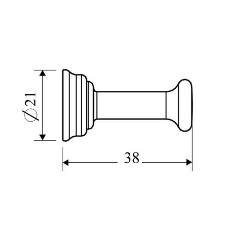 AX Montreux ​Крючок ​одинарный, цвет: полированное золото, артикул 42137990