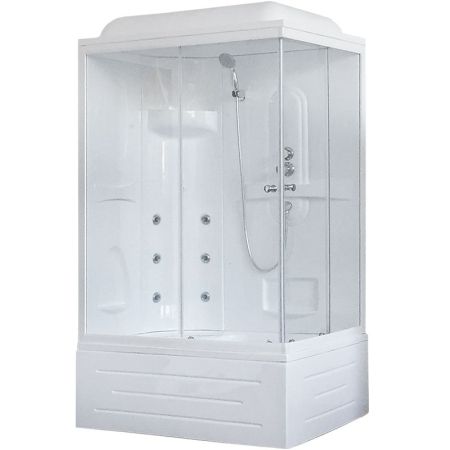 Душевая кабина Royal Bath RB 8100BP2-T (прозрачное) левая, артикул RB8100BP2-T-L