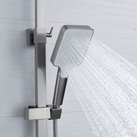 Душевая система Shevanik S7036L, сатин, артикул S7036L