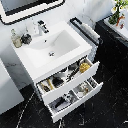 Тумба с раковиной Iddis Cloud 60 подвесная Белая, артикул CLO60W0i95K