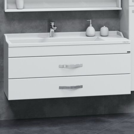 Тумба для умыв. "Виктория 120" NEW  подвес. (ум Сириус 120 литой мрамор), артикул 700138N