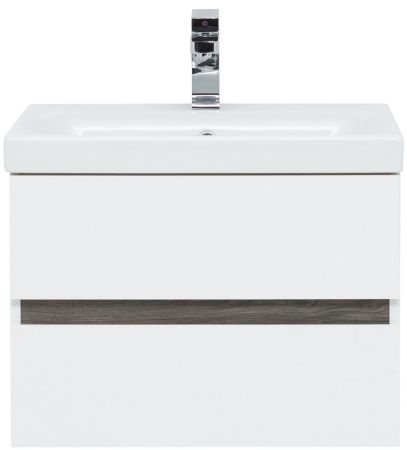 Мебель для ванной Aquanet Беркли 60 белый/дуб рошелье (зеркало дуб рошелье), артикул 00258906