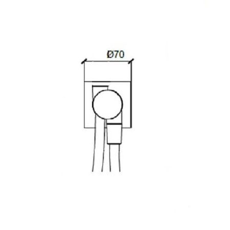 Шланговое подсоединение, Almar, Showers Accessories, держатель для душа-есть, шланг-есть, длина шланга, мм-1500, внутренняя часть-необходимо заказать, цвет-сталь нержавеющая, артикул E192001.316