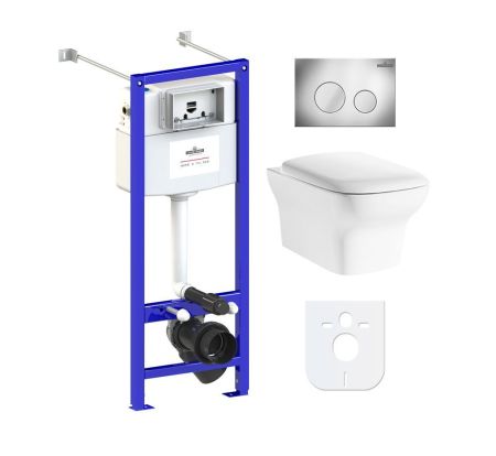 Комплект 6 в 1 Lavinia Boho Bristol Rimless 77050198, премиум с пластиковой клавишей, артикул 77050198