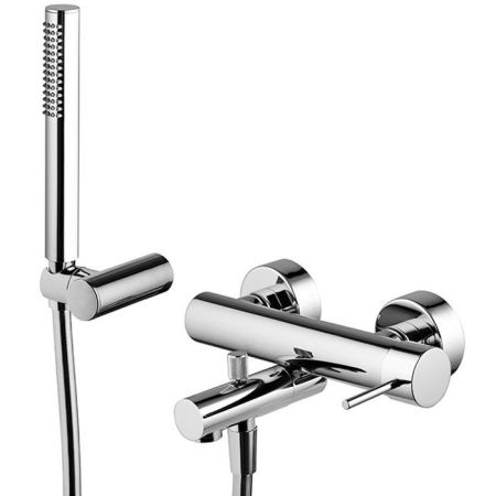 Fima Carlo Frattini Spillo Up Смеситель для ванны, настенный, с ручным душем, цвет: хром, артикул F3034NCR