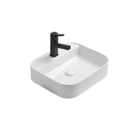 Раковина керамическая Vincea VBS-50550, 500*400*110, накладная, цвет белый, артикул VBS-50550