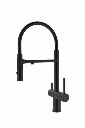Смеситель для кухни Rose R958H, черный, артикул R958H