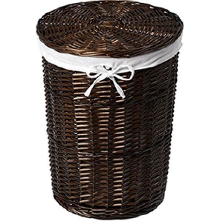 Корзина для белья WasserKRAFT Elbе 38x38x50 WB-740-M с крышкой Коричневая, артикул WB-740-M