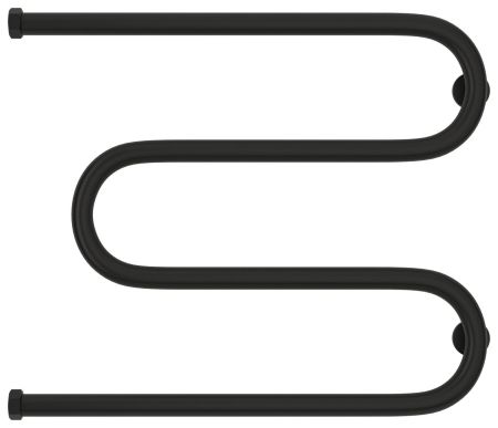 Полотенцесушитель водяной "М-обр.+" 500х650 Н. Г. 1" (Матовый Чёрный), артикул 31-4007-5065