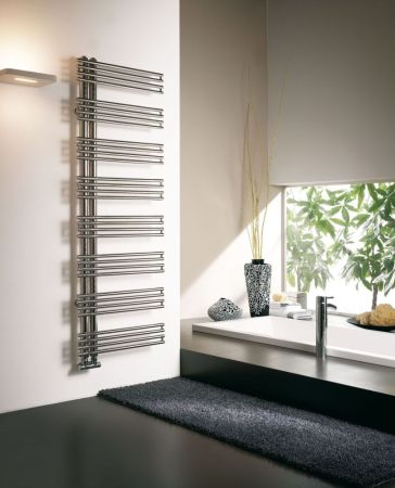 Cordivari Kelly thermostat SX, полотенцесушитель электрический 1240/500, цвет полированная сталь, артикул 3581780500013