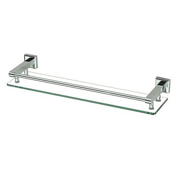 Полка стеклянная Savol S-509591, хром