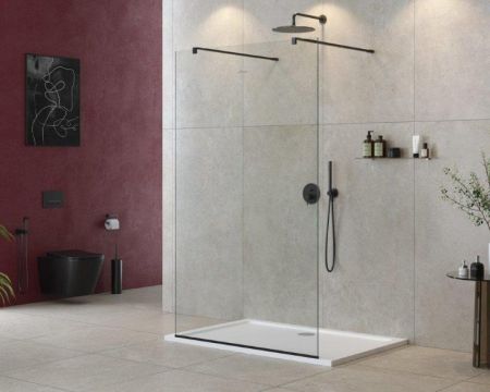 Душевая перегородка CEZARES LIBERTA-L-2 Кронштейн 120 см, артикул LIBERTA-L-2-80-120-BR-Cr