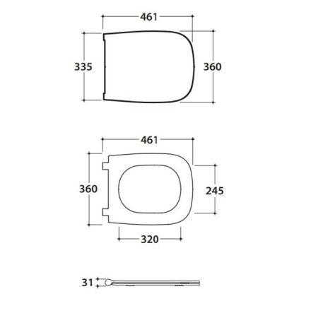GLOBO GENESIS Сиденье для унитаза GNS02/GN001, быстросъемное, цвет белый/петли золото(микролифт)