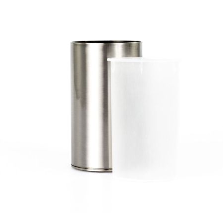 Stil Haus Hashi, настольный металлический стакан, цвет никель сатин, артикул HS10AP(36)