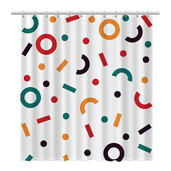Штора для ванной комнаты FIXSEN DESIGN FX-2512, разноцветный