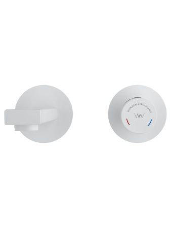 Смеситель для раковины встраиваемый WONZON & WOGHAND, Белый матовый (WW-105-MW), артикул WW-105-MW