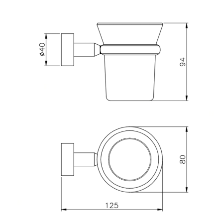 Nicolazzi Accessori bagno Minimale  Стакан, цвет: хром, артикул 1488MCR