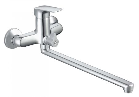 Смеситель для ванны с длинным изливом AQUATEK AQ1042CR ВЕГА, артикул AQ1042CR