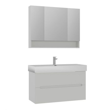 Тумба с раковиной ORKA Malta 100 подвесная, кашемировый матовый