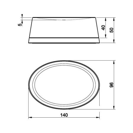 Gessi Cono Мыльница настольная, цвет:Black Metal Brushed PVD, артикул 45425#707