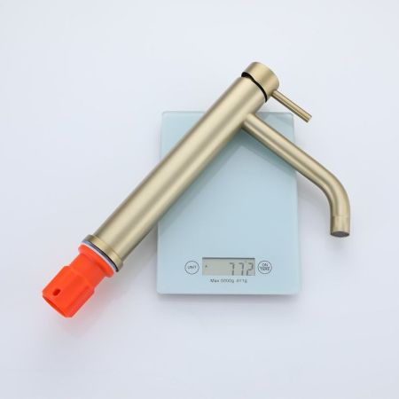 Смеситель для раковины высокий Prohanss P31.15.03, золотой сатин, артикул P31.15.03