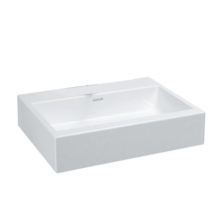 Laufen Living City Раковина 600х460х140мм без отв. под смеситель, цвет: белый (отшлифована под столешницы из камня/стекла)