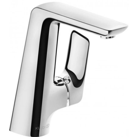 Смеситель для раковины, Kludi, Ameo, тип открывания воды-однорычажный, тип регулирования воды-керамический картридж, монтаж-на раковину/столешницу, отверстия для монтажа-1, высота, мм-220, вынос излива, мм-170, донный клапан-отсутствует, тип подводки-гибк, артикул 410240575