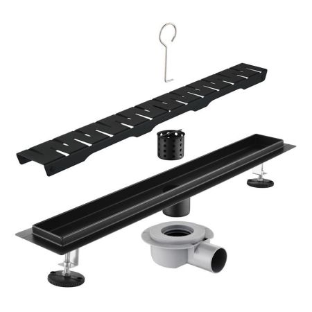 Трап для душа 60см Savol S-DL02H-60, черный, артикул S-DL02H-60